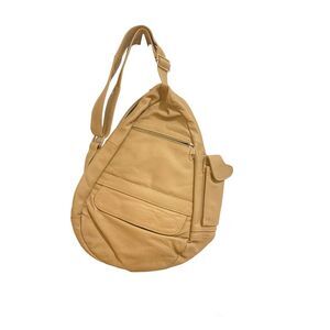 Genuine Leather Cream Shoulder Bag